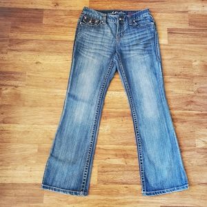 INC Denim Size 8 Regular Fit Boot Leg Jeans